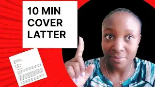 How To Write a Cover Latter in 10 Minutes (Step-by-Step). #coverletter