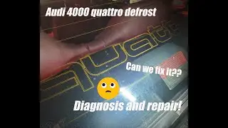 Audi 4000 quattro rear defrost diagnosis and repair!