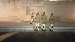 changing of guards in presidential mansion Athens, Greece