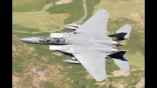 Low level flying action from the 492nd fighter squadron in the Lake District 4K