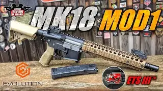 MK18 MOD1 ETS III EVOLUTION ( Review & Test Shot )| Airsoft Review en Español