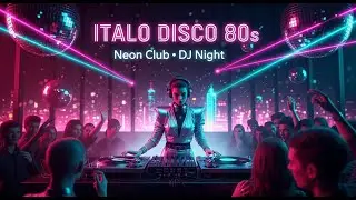 Italo Disco 80s &ndash; Neon DJ Club Night with Retro Synthwave and Disco Energy