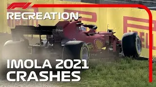 Imola 2021 Crashes Recreated on F1 2021
