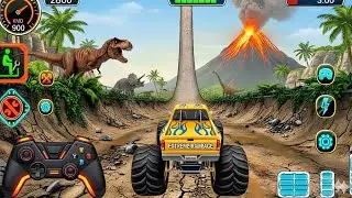 Mega Ramp Challenge! 🤯 Super Crazy GT Monster Truck Racing Stunts | Android Gameplay