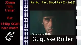Rambo: First Blood Part II (1985) 35mm film teaser trailer, flat hard matte