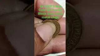 25 CENTS Bsp Coin 2017 error Block tone extra metal chips #coinhunter #collection #philippines