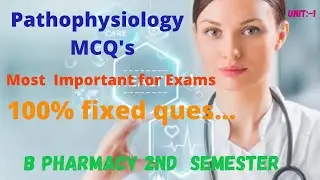 Pathophysiology most important MCQs questions for exam 2021// B Pharmacy 2nd semester//#mcqs_online💯
