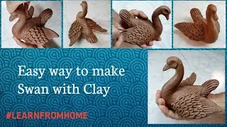 How to make Swan from Clay | Step by Step guide to Sculpt a Swan using Clay #clayart