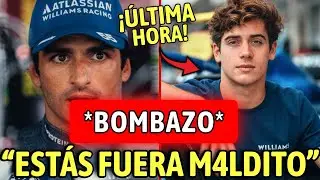 &iexcl;ESC&Aacute;NDALO! WILLIAMS HUMILLA a SAINZ y Ficha a COLAPINTO &iexcl;NADIE LO ESPERABA!