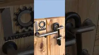 Sliding Latch Mechanism &ndash;Clean Build, Strong Gate Lock #LatchCraft #GateLock #DIYLatch #SlidingLatch