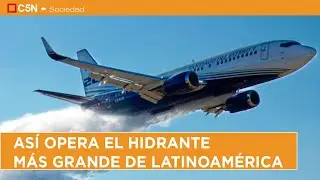 El HIDRANTE más GRANDE de LATINOAMÉRICA COMBATE el FUEGO en CHUBUT