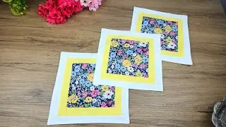 DIY Patchwork Table Decor – Bright and Floral