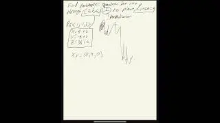 Parametric Equation for a Line Perpendicular to a Plane