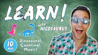 Learn with Animals and Dinosaurs! | Early Learning Songs with Nicosaurus