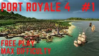 Port Royale 4 Gameplay - Setting up free play and start #1