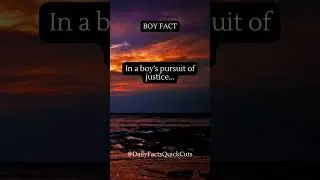 In A Boys Pursuit Of Justice | DailyFactsQuickCuts