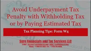 Sure FinTax :Estimated Tax, Withholding Tax, Underpayment Penalty & Form W4