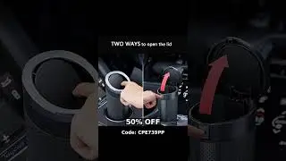 Car Trash Can with Lid, 2 Packs Leakproof Vehicle Garbage Bin, Compact Cup Holder Design, Includes&hellip;