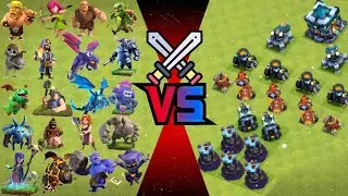 WHO CAN DESTROY THE HARDEST MULTI TARGET DEFENSE FORMATION | CLASH OF CLANS