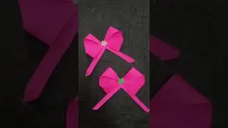 How to Make Paper Bow Easy|| Paper Craft Toys for Kids|| #shorts