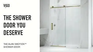 VIGO Elan Frameless Shower Door with VMotion&trade; (VG6041SC)