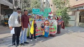 మెహిదీపట్నం లో మెగా శాకాహార ర్యాలీ