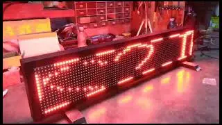 running text 100x20 2 sisi