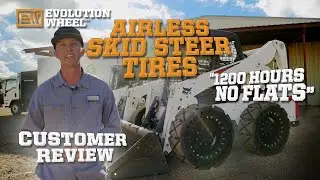 Airless Skid Steer Tire Customer Review | Evolution Wheel