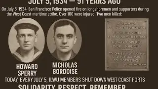 91 Years Since Bloody Thursday &ndash; We Remember