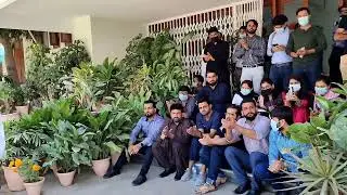 YDA Sindh protest at JPMC. Speech by Dr Bahdur Shah Leader YDA Sindh۔