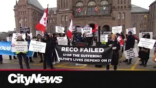 Realtors rally at Queen's Park demanding full commission payments after iPro Realty scandal