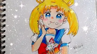 Dibujando a Sailor Moon kawaii :3