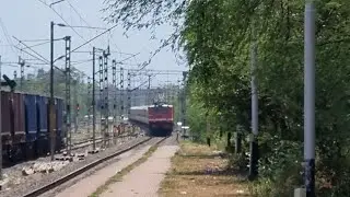 22905 Okha Shalimar SF Express pull by Wap4 TKD  l 22905 train ll Shalimar SF Running status