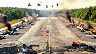 NO MERCY! Russia attacks US air base using its newest attack helicopters