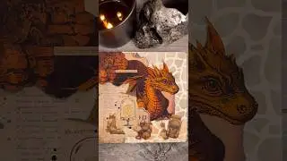 Dragons 🐉 #journaling #satisfying #asmr #dragons #dark #gothicstyle #journalwithme #journal #got