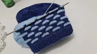 İki renkli muhteşem yelek hırka bere süveter örgü modeli ✅ two-color gorgeous knitting pattern
