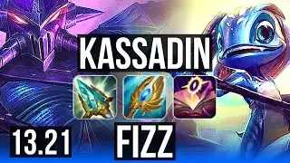 KASSADIN vs FIZZ (MID) | Rank 1 Kassadin, Rank 6, Legendary | TR Challenger | 13.21