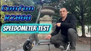 Тест скорости: GPS-спидометр против электросамоката Cunfon RZ800