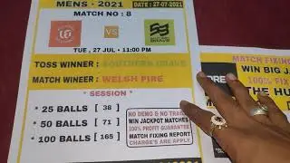 THE HUNDRED MEN'S 2021 || Match Fixing Report || 9th Match Manchester VS Northern Supercharger