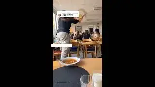 Swedish guy throws chair at lunch break