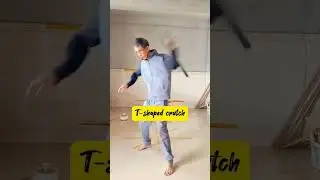 T-shaped crutches are more powerful than nunchakus.#kungfu