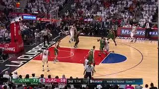 NBA, playoff 2017, Clippers vs. Jazz, Round 1, Game 7, Move 42, Raymond Felton, layup