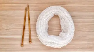 GOLA SIMPLES DE BARRA INGLESA EM TRICÔ | Tutorial rápido, fácil e prático para iniciantes
