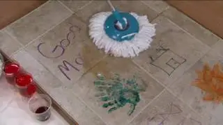 Clean Spin 360 Wet/Dry Microfiber Mop w/Carry Handle & Caster Wheels on QVC