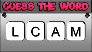 Scrambled Word Game #2 | 4 Letter words | Jumbled Words | Facts & Fun with Tez