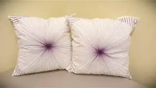 CaliTime Purple and White Modern Sunshine throw pillow   product review