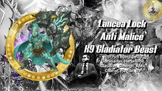 K9 Gladiator Beast Lancea Lock Anti Malice #yugioh #gladiatorbeast #k9 #Lancea #radianttyphoon 
