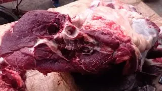 Amazing Big Muslim Meat Market - Best Butcher Beef Cutting Skills In Village Meat Market।।