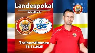 Trainerstimmen zum Spiel: FCM Schwerin vs. TSG Neustrelitz