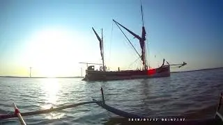 Wharram Melanesia sailing on the Medway